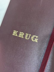 KRUG Signed Moleskine Notebook A5 P55 Limited Edition Champagne Collectible