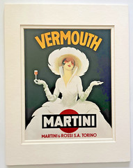 MARTINI & ROSSI VERMOUTH REPRODUCTION PRINT ON 11X14 MATTE BOARD