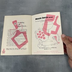 Vintage 1950s Mogen David Wine Recipe Booklet Cooking With Wine