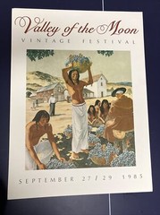 1985 Valley Of The Moon Vintage Festival Sonoma Wine Country Art Poster Harvest