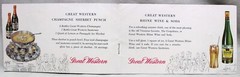 GREAT WESTERN WINES PUNCHES FOR ALL OCCASSIONS DRINK RECIPES BROCHURE 1953