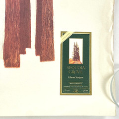 Sequoia Grove Vineyards Cabernet Vtg Poster 19×25 Napa Valley Watercolor Redwood