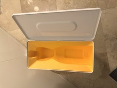 VEUVE CLICQUOT Champagne Cassette Orange Metal Tin Box *Box Only*