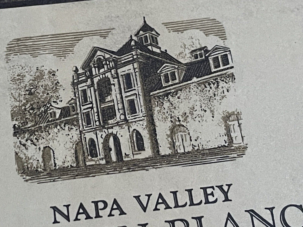 Vintage 1973 Napa Valley Wine Label Chenin Blanc Inglenook Vineyards Mini Poster