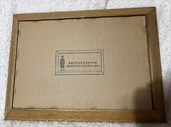 Vtg Italian Swiss Colony California Wines Advertising Mirror Wood Frame 14”x20”