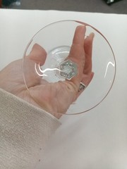 6.5&Prime; Clear Glass St. James Winery Souvenir Wine Glass