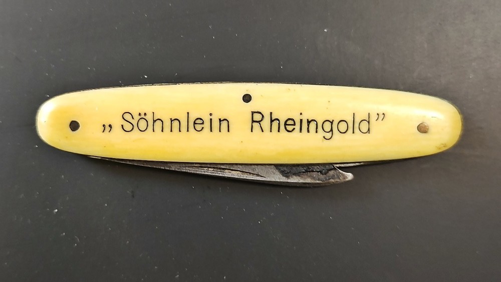 SOHNLEIN Rheingold Advertising Penknife Antique