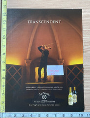 Far Niente Napa Wines 2015 Violin Player Scene Print Advertisement