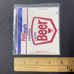 Vintage 1960s Pathmark Premium UNUSED Paper Label Wilkes-Barre PA Q2050