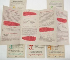 c1956 California Wine Advisory Board Recipe Brochures San Francisco Drinks Meats