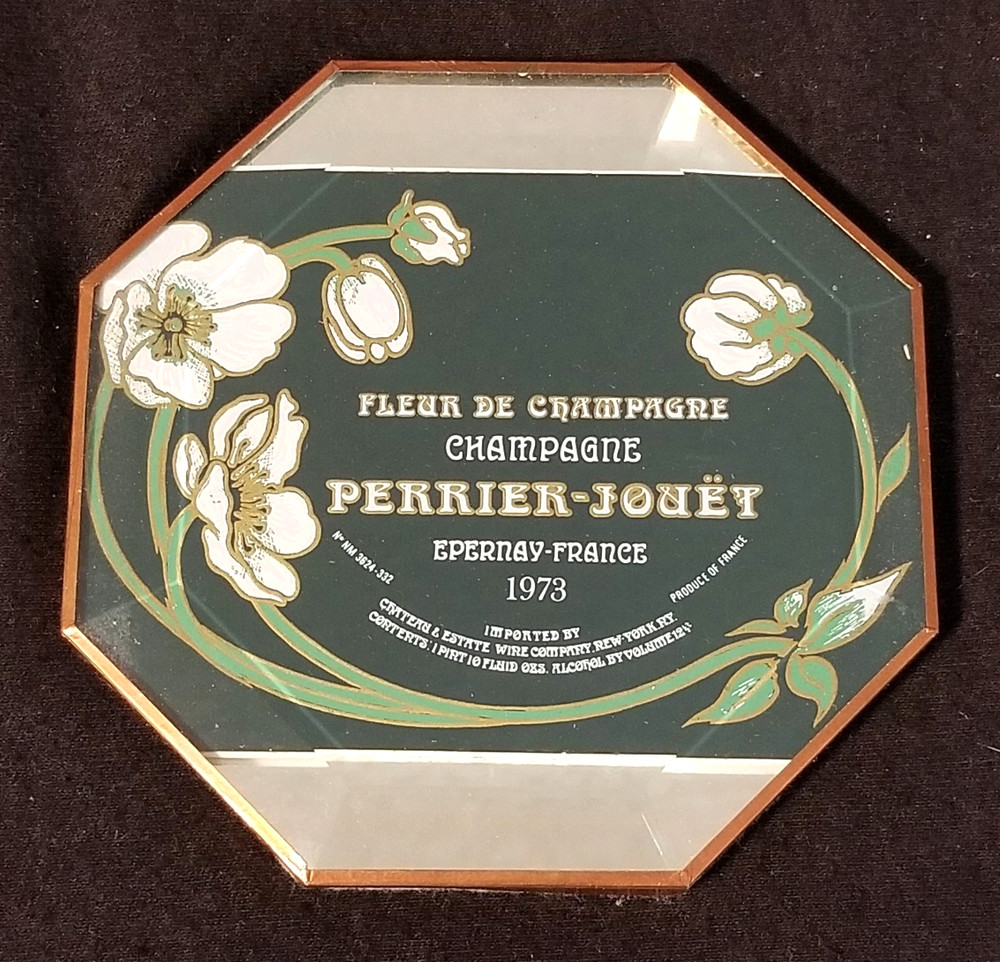 Vintage – Fleur de Champagne Perrier-Jouet 1973 – Wine Bottle Coaster / Stand