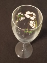 Perrier Jouet Hand-Painted Belle Epoque – Champagne Glass / Flute – 7-1/2&Prime; Tall