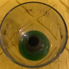 2 Schmitt Sohne W. GERMAN Green Ribbed Stem Wine Glasses 4 oz No Issues 4.5×3”