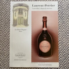 2019 Laurent-Perrier Cuvée Rosé Champagne PRINT AD La Tour d&rsquo;Argent Paris Image