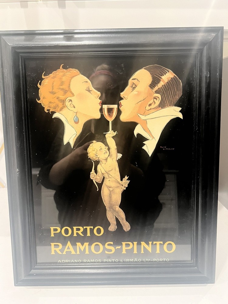 Porto Ramos Vintage 1920s 20×16 Food Wine Ángel Advertising