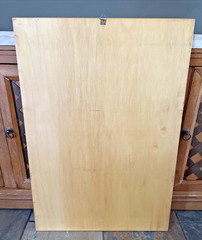 Vintage GUSTAVO MAGNI & FIGLI CHIANTI WINE ADVERTISEMENT on WOOD PANEL