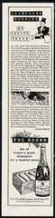 1949 Pol Roger champagne California gold rush theme art vintage print ad