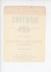 Martin&rsquo;s Straight Bourbon Whiskey Label Martin&rsquo;s Liquor Store Amsterdam New York