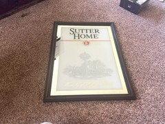 19X25 » SUTTER HOME WINERY SINCE 1890 NAPA VALLEY WINE BY GLASS OR BOTTLE SIGN