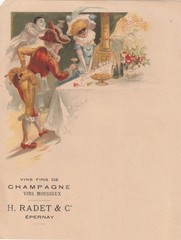 FRANCE old Rare Bar Menu CHAMPAGNE Fine Wine EPERNAY 1930s