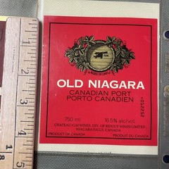 Vintage Chateau-Gai Old Niagara Port Wine UNUSED Paper Label Q18