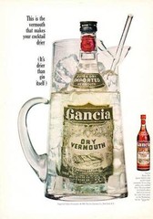 1967 Gancia Dry Vermouth Vintage Bottle PRINT AD