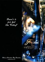 FREIXENET CHAMPAGNE AD #23 RARE 2000 OOP « DOESN&rsquo;T IT JUST FEEL LIKE FRIDAY? »