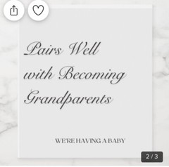 Pregnancy Announcement, Fun Announcement For Grandparents, Wine Label