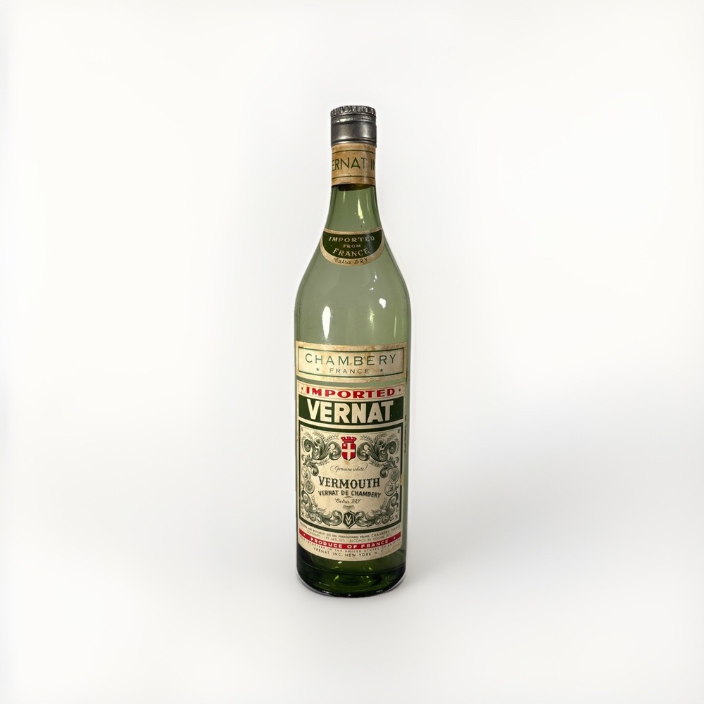 Vermouth Vernat De Chambery Extra Dry Bottle by Vernat Inc Empty Bottle. Rare