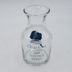 Opus One Wine 1987 Vintage Debut Glass Carafe Decanter Small 3oz 3 3/4in EUC
