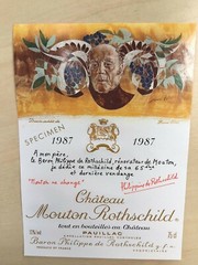 The 1987 Chateau Mouton Rothschild (Specimen) – Label By: Hans Erni