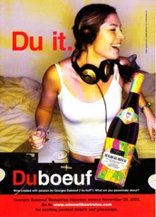 DUBOEUF WINE AD #2 RARE 2003 OUT OF PRINT