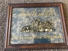 Inglenook Vintage Wine Mirror Sign 15×19 Wood Frame The House Wine Selection