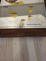 Pair Of B & G WINE BAR MIRRORS WINES OF BURGUNDY/WINE REGIONS OF FRANCE RARE VTG