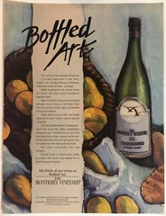 Monterey Vineyard Wine 1985 Vintage Print Ad 8×11 Inches Wall Decor
