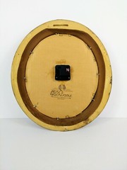 Vintage Ernest & Julio Gallo Wine Cellars Wine Barrel Oval Mirror Clock