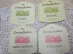 Vtg. Lot of (17) CHRISTIAN BROTHERS WINERY, California, Wine Labels