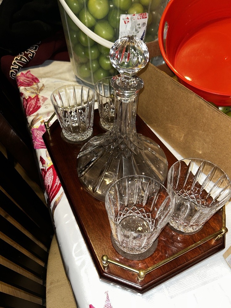 Wedgwood crystal decanter set