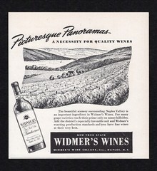 1948 Widmers Neapolitan New York State Sauternes Wine Cellar Naples Print Ad Vtg