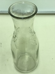 JFJ Winery Wine Carafe 24.5 Ounce F-965 Embossed Grapes Design Ceres California