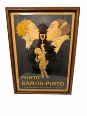 Vintage 1920&rsquo;s French Spirits Poster « Porto Ramos-Pinto » By R. Vincent