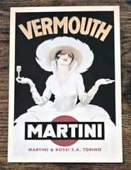 Martini Vermouth Rossi Advertising Postcard Reprint Next Day Shipping
