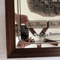 Vintage Partager Vin Mirror, B&G Barton & Guestier, Brown Vintners Co, NY #AR