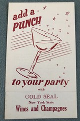 Gold Seal 1940s Wines & Champagnes Vintage Drink Recipes Print Ad New York State
