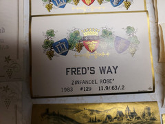 104 Vintage circa 1980&rsquo;s West Coast USA California Washington Wine Bottle Labels