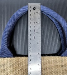 Domaine Chandon Sparkling Wine Tan & Navy Jute Tote Shopping Bag – Brand New