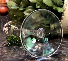PERRIER JOUET Crystal Belle Epoch Anemone Hand Painted Champagne Flutes (2) MINT