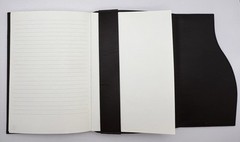 Ruinart Champagne Brown Leather Notebook Cover, Notepad & Giftbag – Luxury