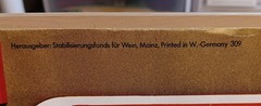 Vintage Mainz West Germany Wine Stabilization Fund Grape Varieties Poster 33×23½