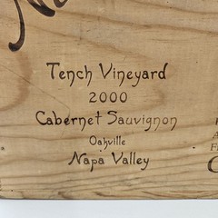 Nickel & Nickel 2000 Napa Tench Vineyard Cabernet Sauvignon Wood Wine Box Crate
